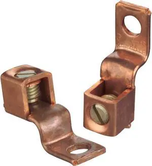 Blackburn #8 STR thru #2 STR Copper Lug Terminal (10-Pack) BTC0208