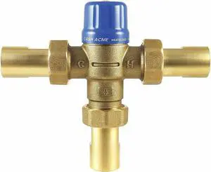 CASH ACME 24511 Thermostatic Mixing Valve,3/4in.,230 psi