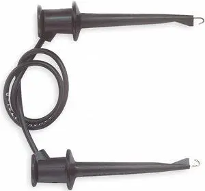 POMONA 3781-12-0 Mini Test Clip,300VDC,5A,12 In. L,Black
