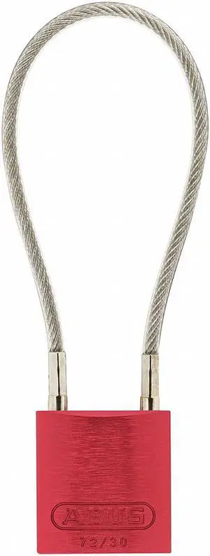 ABUS 13027 Lockout Padlock,Key Different,Red Body