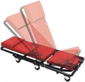 Whiteside Creeper,Load Cap. 660 lb.,44" L,17" W  MTL2UPNM