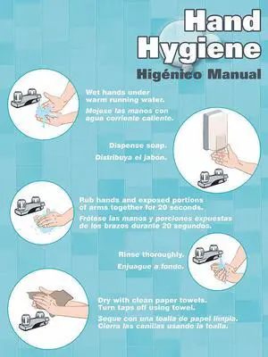 ACCUFORM SP124486L Poster, Hand Hygiene (Bilingual Spanish), 22 in H x, 17 in