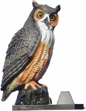 BIRD BARRIER SD-OWL1 Visual/Audio Bird Repellers,Screech-Owl