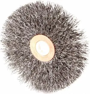 WEILER 93026 Crimped Wire Wheel Wire Brush, Arbor, 3"