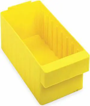 QUANTUM STORAGE SYSTEMS QED603YL Drawer Storage Bin, High Impact Polystyrene,