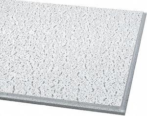 24"Lx24"W Acoustical Ceiling Tile Fissured, Mineral Fiber, PK16 ARMSTRONG 705