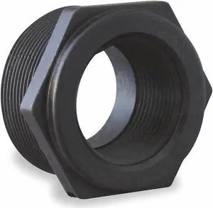 ZORO SELECT RB400-300 Reducing Bushing, Polypropylene, 4" x 3", Schedule 80,