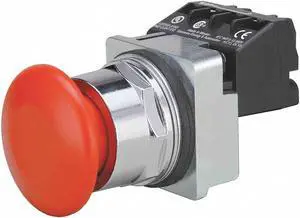 Siemens Non-Illuminated Push Button 30mm Red  Metal  US2:52PP2W2A