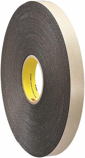 3M 4496 Double-Sided Foam Tape, 3/4 in W, 36 yd L, 1/16 in, Polyethylene Foam,