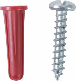 Gardner Bender Plastic Conical Anchor,1/4 x 1",PK100 HAWA AP4-K100