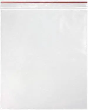 MINIGRIP MGRL2P1215 Reclosable Bag, Zip Seal, 15 in L, 12 in W, 2 mil Thick,