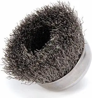 WEILER 93243 Crimped Wire Cup Brush, 3" Dia., 0.014"