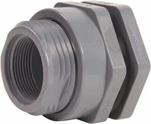 HAYWARD BFAS2007CES Bulkhead Fitting, 3/4 In, CPVC, EPDM