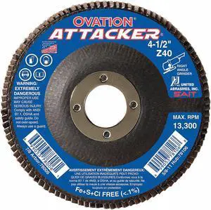 UNITED ABRASIVES-SAIT 76209 Arbor Mount Flap Disc,4-1/2in,80,Medium