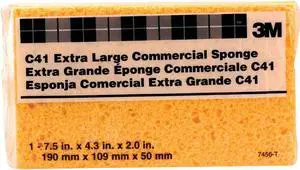 3M 7.5 In. x 4.3 In. Yellow Sponge C41