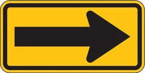 LYLE W1-6-24DA Traffic Sign,12 x 24In,BK/YEL,DMD GR AL