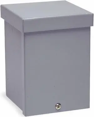 WIEGMANN RSC040604 Padlockable Hasp Electrical Enclosures, 6 in H, 4 in D, 4 in