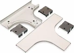 LEGRAND V2415FO Tee Raceway, 2400 Series, 2 Channel, 3.875 in W, 0.88 in H,