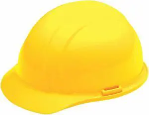 ERB SAFETY WEL19762YE Hard Hat, Americana, Polyethylene, 4 Point Pinlock, Type