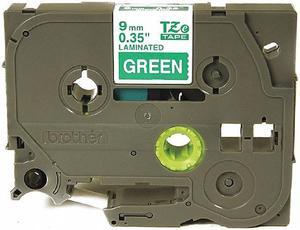 Brother Label Tape Cartridge,Wht/Grn,121/642" W  TZe725
