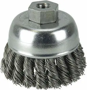 WEILER 96272 Crimped Wire Cup Wire Brush, 2-3/4"
