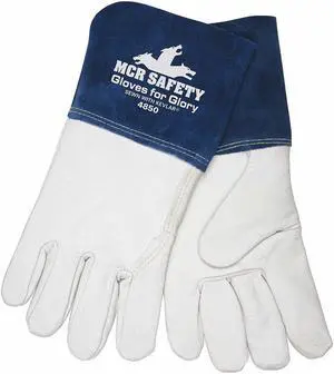 Goatskin Welding Gloves,  2XL,  Gauntlet Cuff,  12-3/4" Glove Length,  1 PR