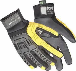 HONEYWELL 42-322BO/9L Mechanics Gloves, ,Smooth Back, Hook-and-Loop, L ( 9 ), 1
