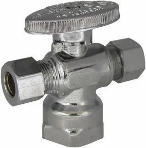 Kissler & Co 1/4-Turn Stop,3-Way,1/2 Inx3/8 In  88-9305