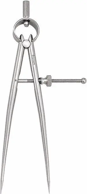 Starrett Spring Divider,6 In,Round,Solid  277-6