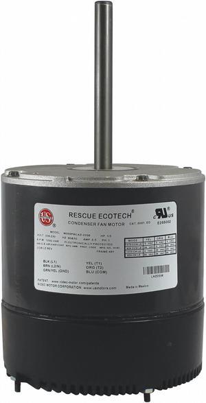 U.S. Motors Condenser Fan Motor,1/3 HP,1 Phase,2.5A  5561EO