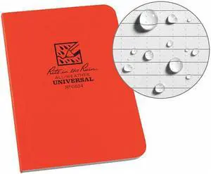 Rite in the Rain Notebook,Field Flex,3-1/8" x 5" Size  OR54