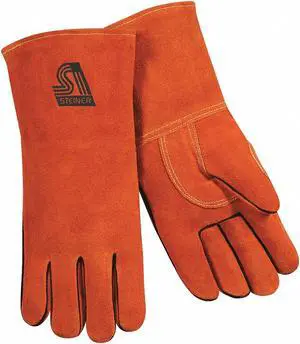 STEINER INDUSTRIES 02719-L Welding Gloves,Stick Application,Red,PR