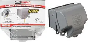 TAYMAC MX3300 1 Gang -Gang Horizontal Weatherproof Cover, ,Aluminum