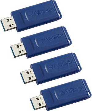 Verbatim 16GB USB Flash Drive - 4pk - Blue - 16 GB - USB - Blue - 4 / Carton