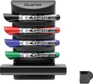 Quartet 85377 Prestige 2 Connects Marker Caddy, 4 Chisel-Tip Markers, Assorted, 1 Each