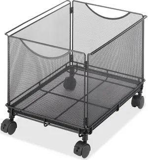 Onyx Mesh Mobile File Cube, 13-1/2w X 16-3/4d X 13h, Black