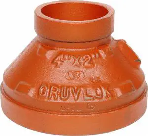 ZORO SELECT 0390028660 Concentric Reducer,4" x 3",Iron,1000 psi