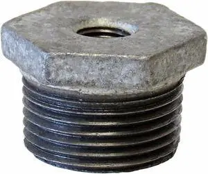 ANVIL 0319907721 2" MNPT x 1-1/4" FNPT Galvanized Hex Bushing