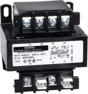 SIEMENS MT0075M Control Transformer, 75 VA, 120/240V AC, 240/480V AC