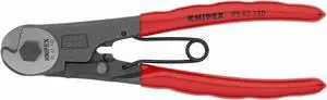 KNIPEX 95 61 150 SBA 6" Wire Rope Cutter, Center Cut