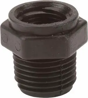 BANJO RB050-038 Reducing Bushing, Polypropylene, 1/2" x 3/8", Schedule 80, 300 BANJO RB050-038 Reducing Bushing, Polypropylene, 1/2" x 3/8", Schedule 80, 300