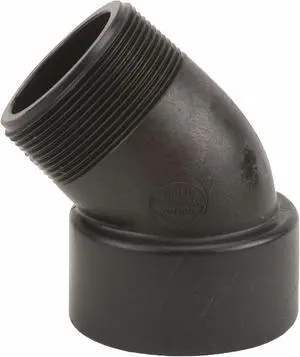 BANJO SL200-45 2" FNPT x MNPT 45 Degree Street Elbow Sch 80