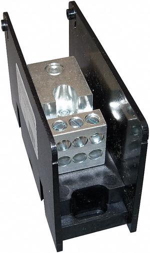 MERSEN MPDB67561 Pwr Dist Block,175A,1P,6P Secondary,600V