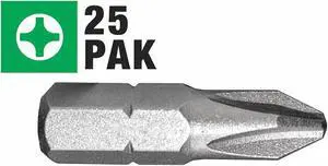 CENTURY DRILL & TOOL 69012 Phillips Insert Screwdriver Bit,2,25Pk