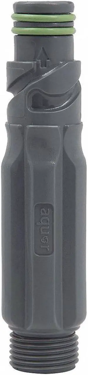 AQUOR WATER SYSTEMS CN-S1-G Hose Connector,Acetal Resin,Gray