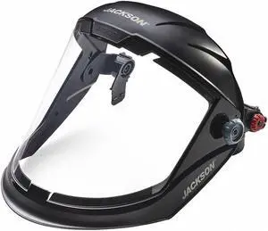 Maxview™ Series Premium Face Shields with Slotted Hard Hat Adaptor, Uncoated/Clear, 9 in H X 13-1/4 in L