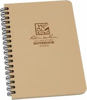 RITE IN THE RAIN 973T Spiral Notebook,Universal,4-5/8 x 7 in