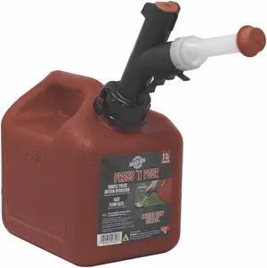 GARAGEBOSS GB310 Gas Can, Polyethylene, 1 gal, Gasoline, Red