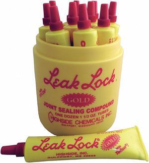 HIGHSIDE CHEMICALS HS11001 Joint Sealing Compound Tube, Leak Lock Gold, Gold