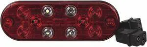 MAXXIMA M63354-HYB Stop/Turn/Tail Light,Oval,Red/White